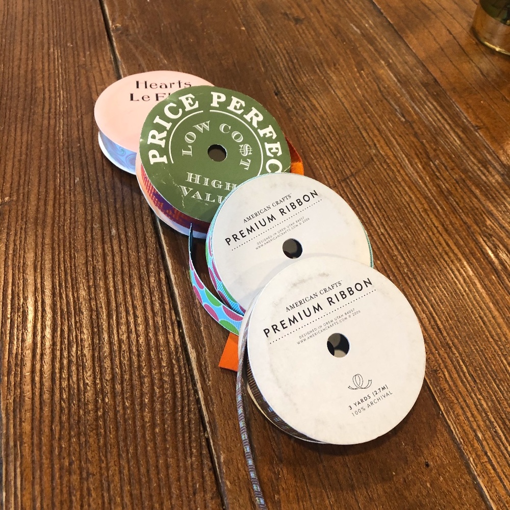 Crafting ribbon (selection of 4)